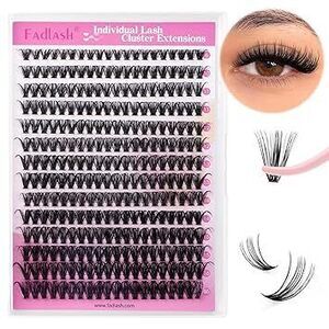 Diy Lash Clusters Individual Eyeslash Extensions D Curl 280Pcs Natural Eyelash